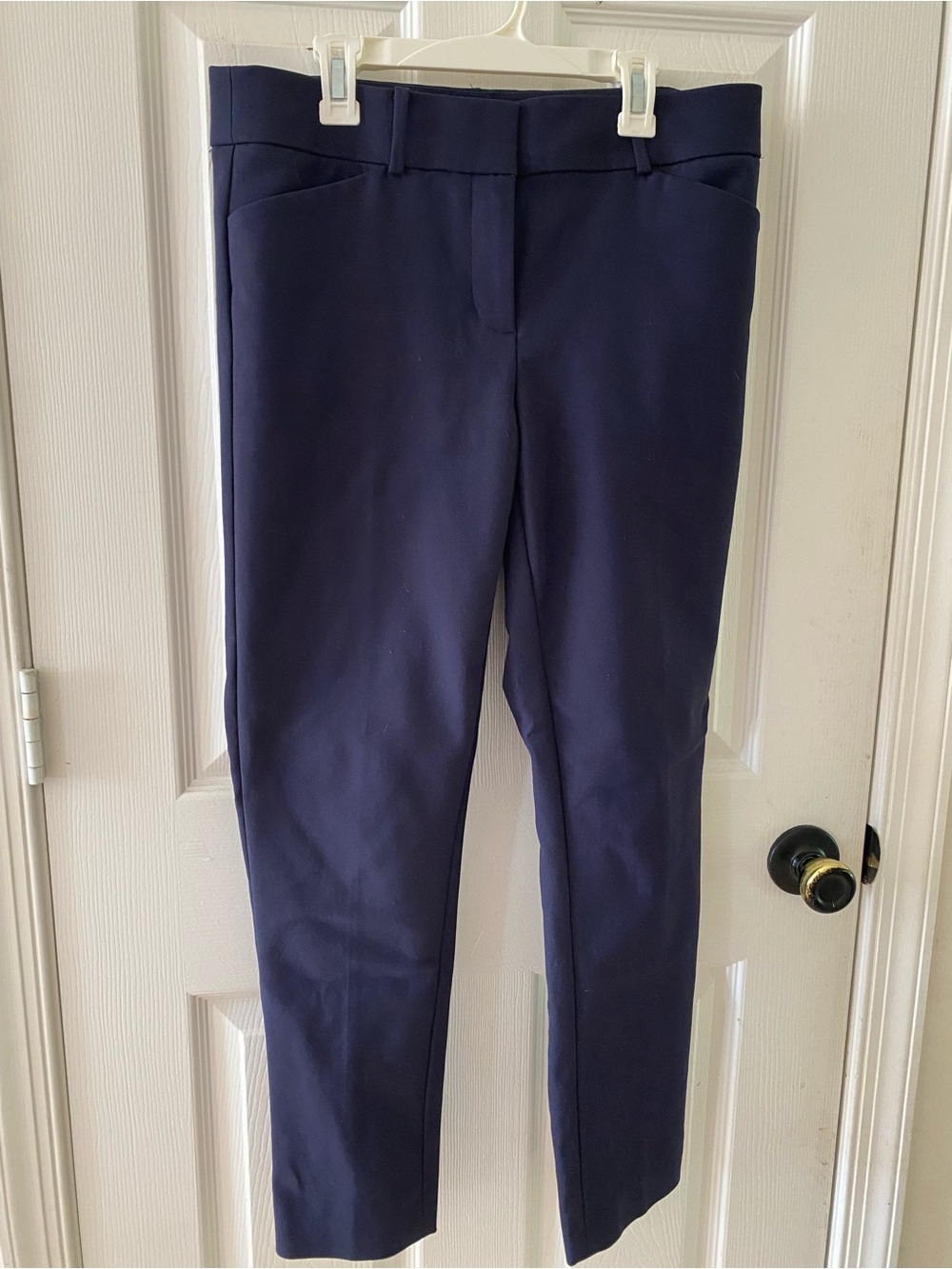 LOFT Dark Navy Slim Ankle Pants